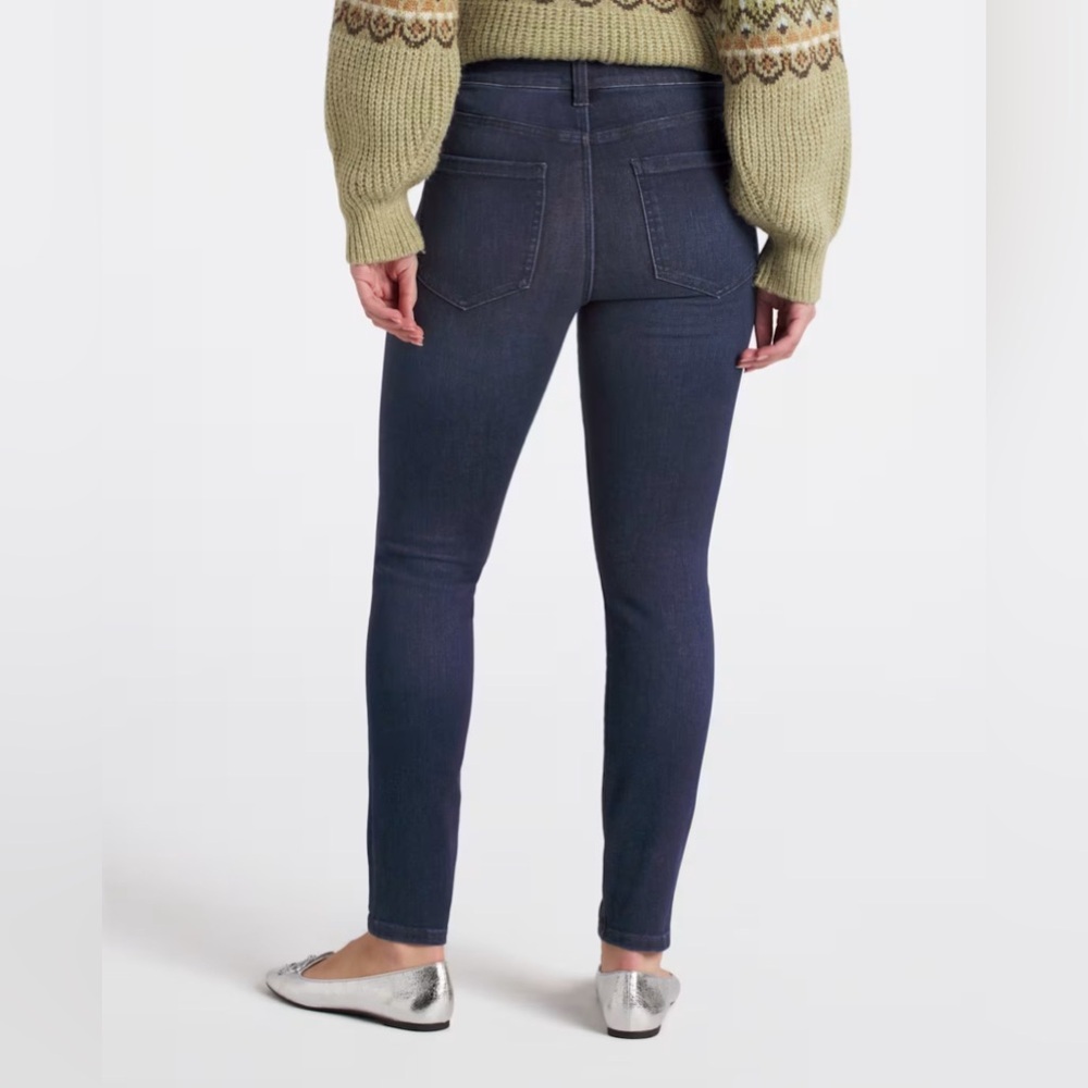 NWT Liverpool Women’s Gia Glider Button Fly Ankle Pull On Skinny Jean 8 - Picture 2 of 5